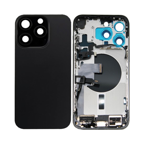 Tapa Trasera con Frame+Flex+Vibrator Apple iPhone 15 Pro Max Negro